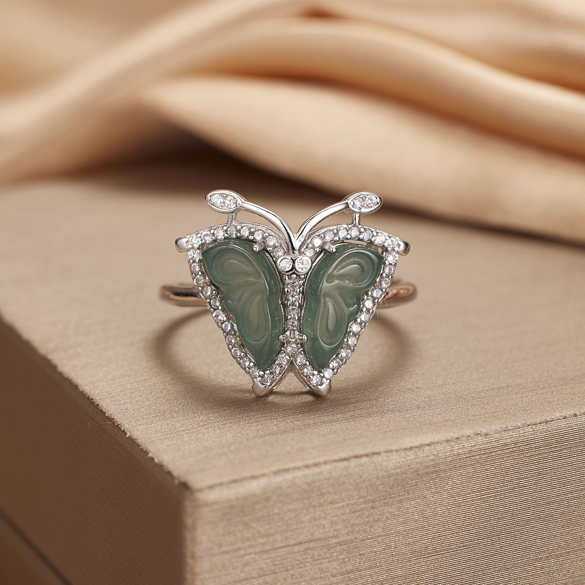 戒指/925银戒/韩版戒指不掉色/莫桑钻戒指/珍珠戒指产品图