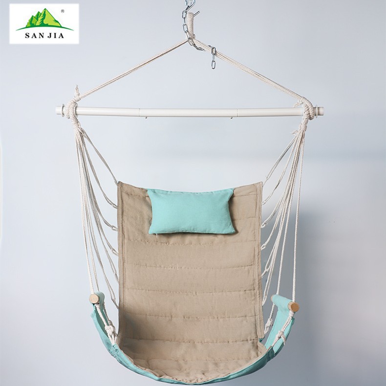 Outdoor double-sided hanging chairs, indoor leisure hanging chairs, adult and children's hammocks, cotton swing hanging chairs wholesale Application Scenario