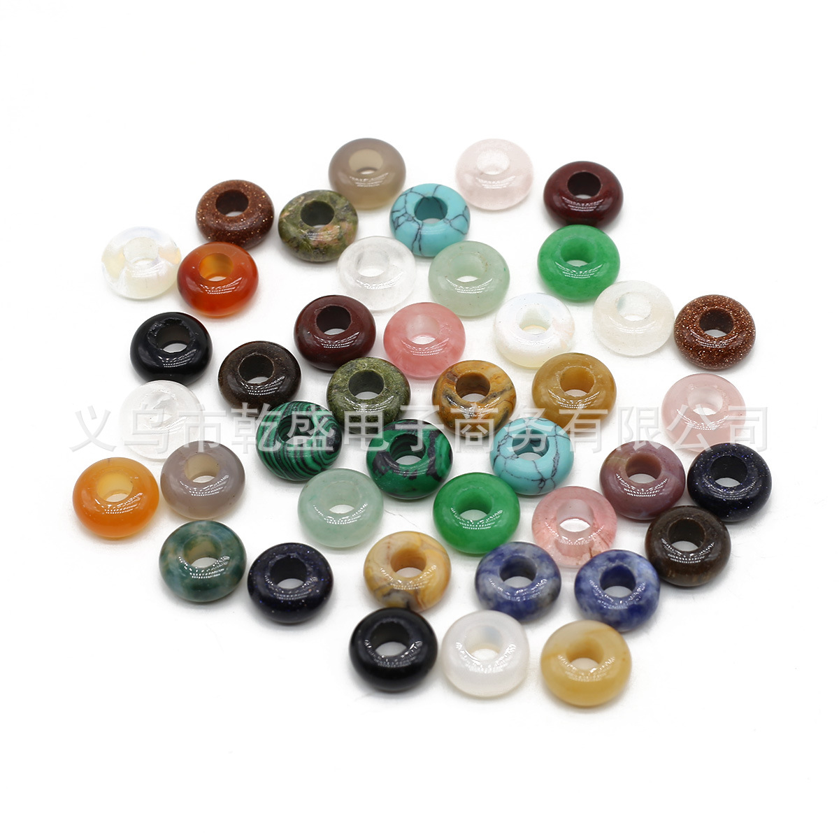 6×12mm natural stone crystal abacus beads, large-hole beads, loose beads wholesale, DIY handmade jewelry and accessory materials Item Picture