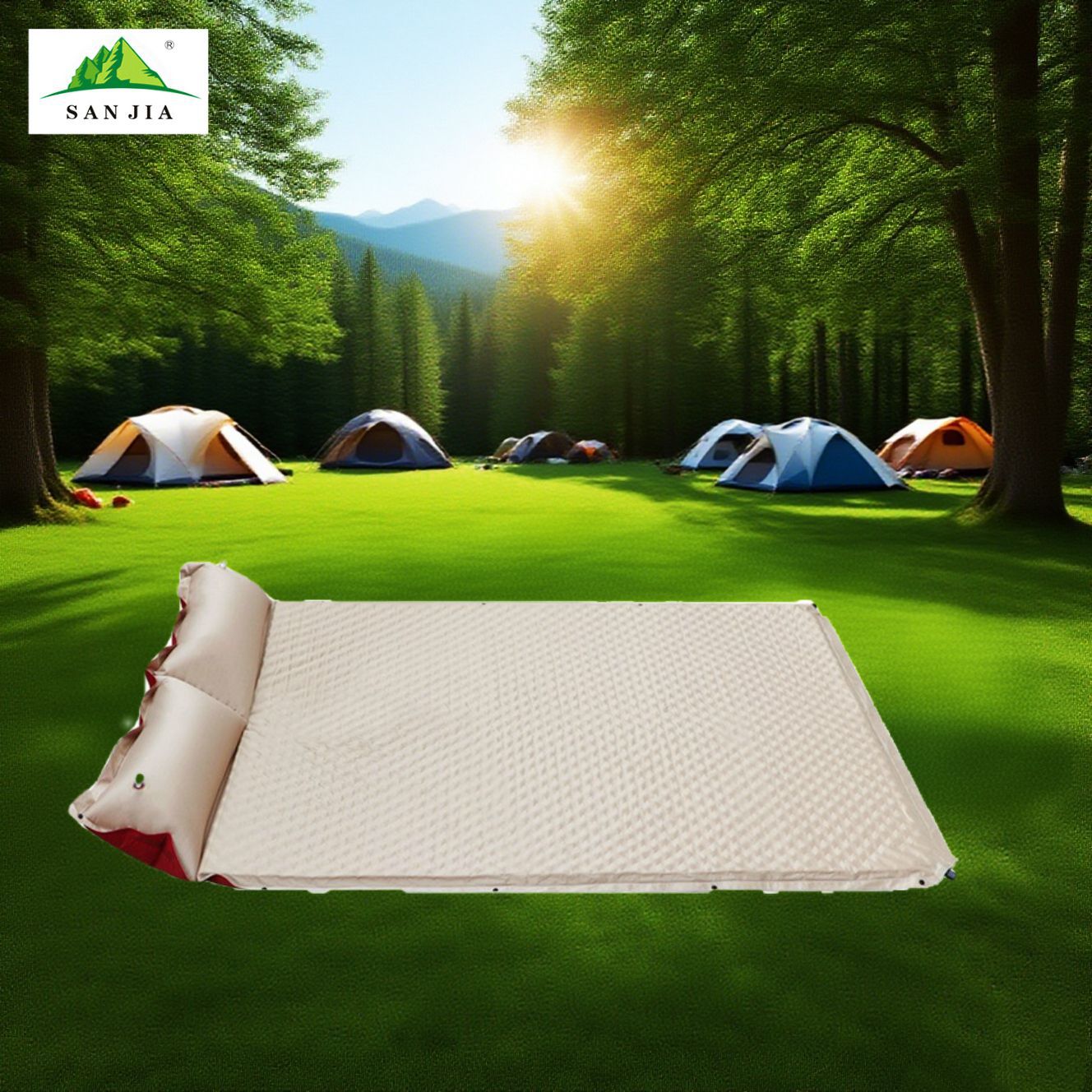 Automatic inflatable mattress, tent, outdoor sleeping pad, lazy camping, portable household moisture-proof inflatable mattress Specification image