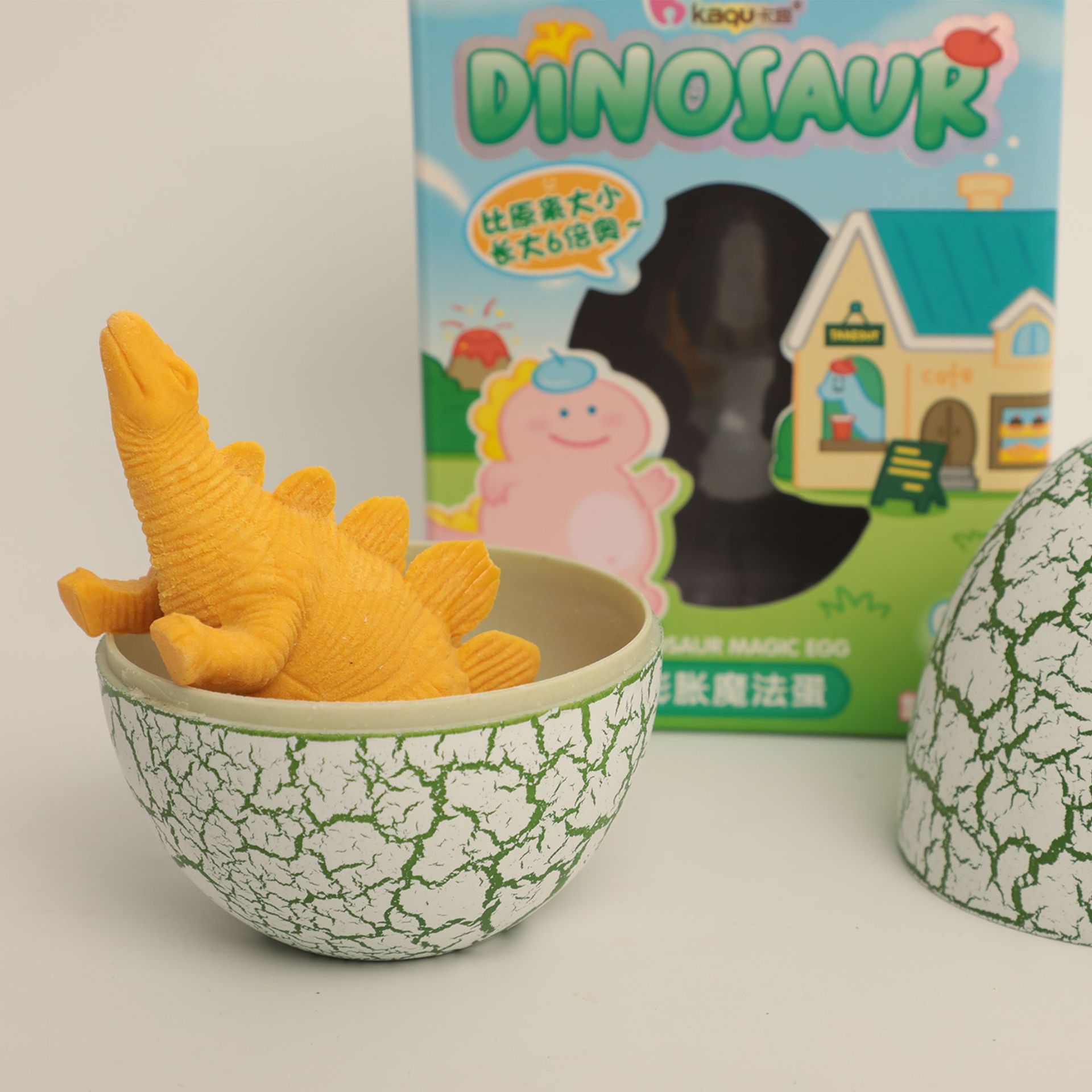 Shaker yin influencer juguetes cargamento puesto niños puzzle dinosaurio cracked huevo absorbente burbuja big inflate juguete huevo mágico Application Scenario