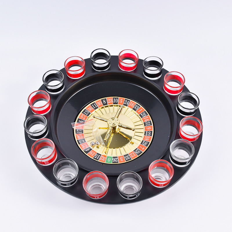 16-cup Russian turntable wine set, game tray, KTV party game manufacturer wholesale