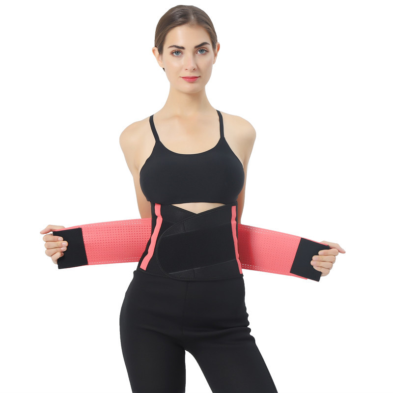 跨境货源氯丁橡胶可调节束腰带暴汗类运动护腰带燃脂健身彩色腰封