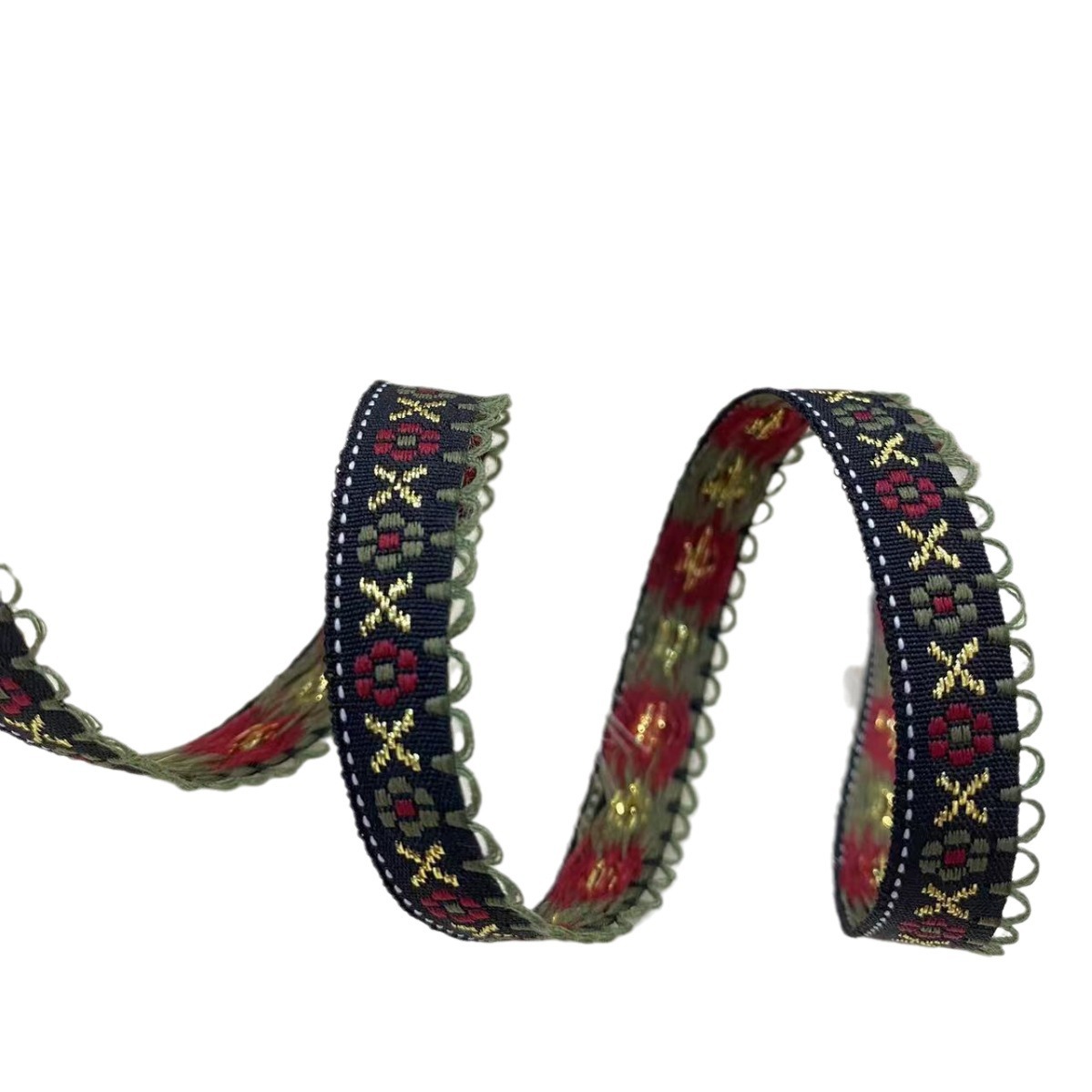 1-2 قطعة جديدة من الحرير الذهبي على الأذنين الخشبي Item Picture
