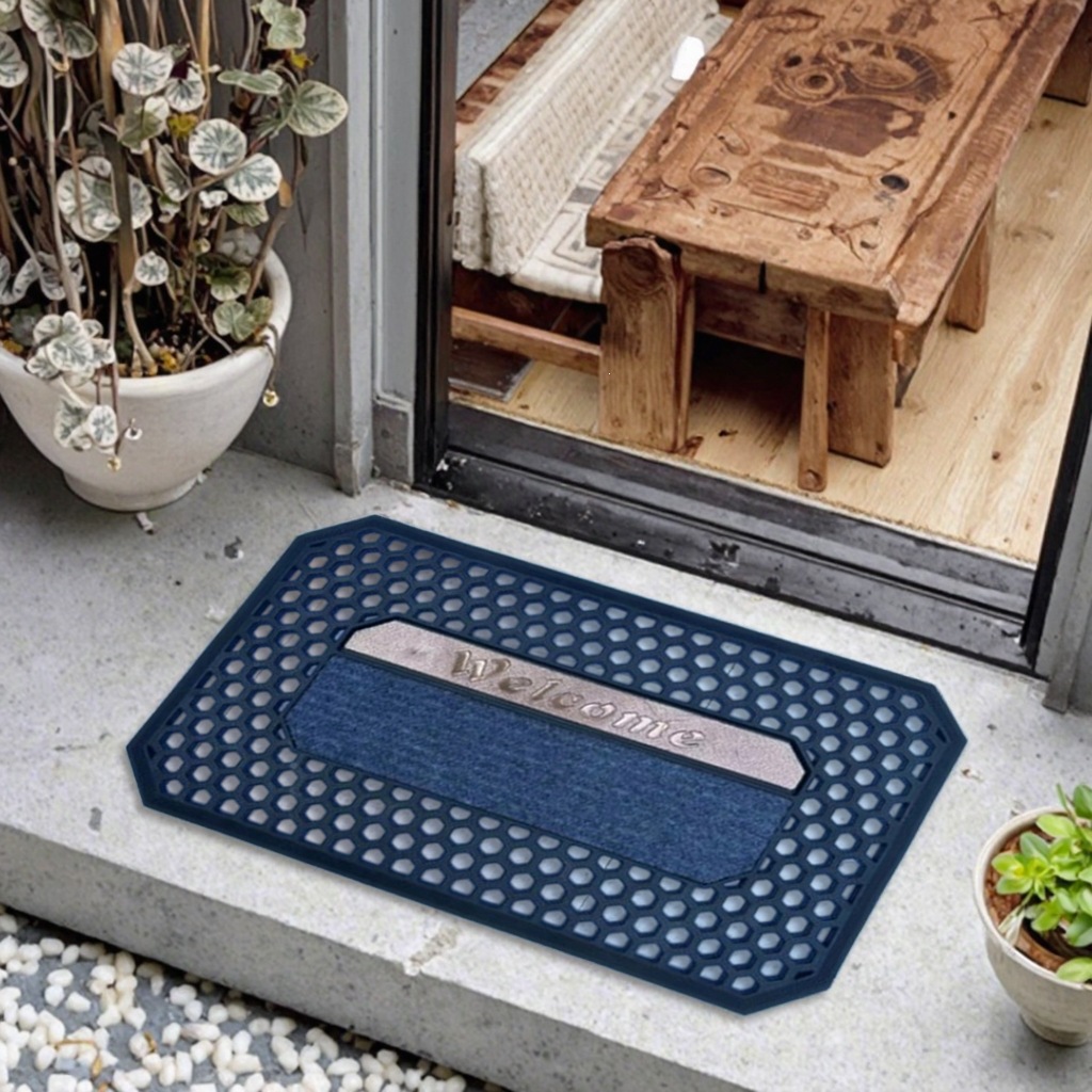 Classic European-style villa entrance rubber floor MATS, natural rubber door foot MATS, anti-slip, wear-resistant and dirt-resistant door MATS for home foyer decoration Application Scenario