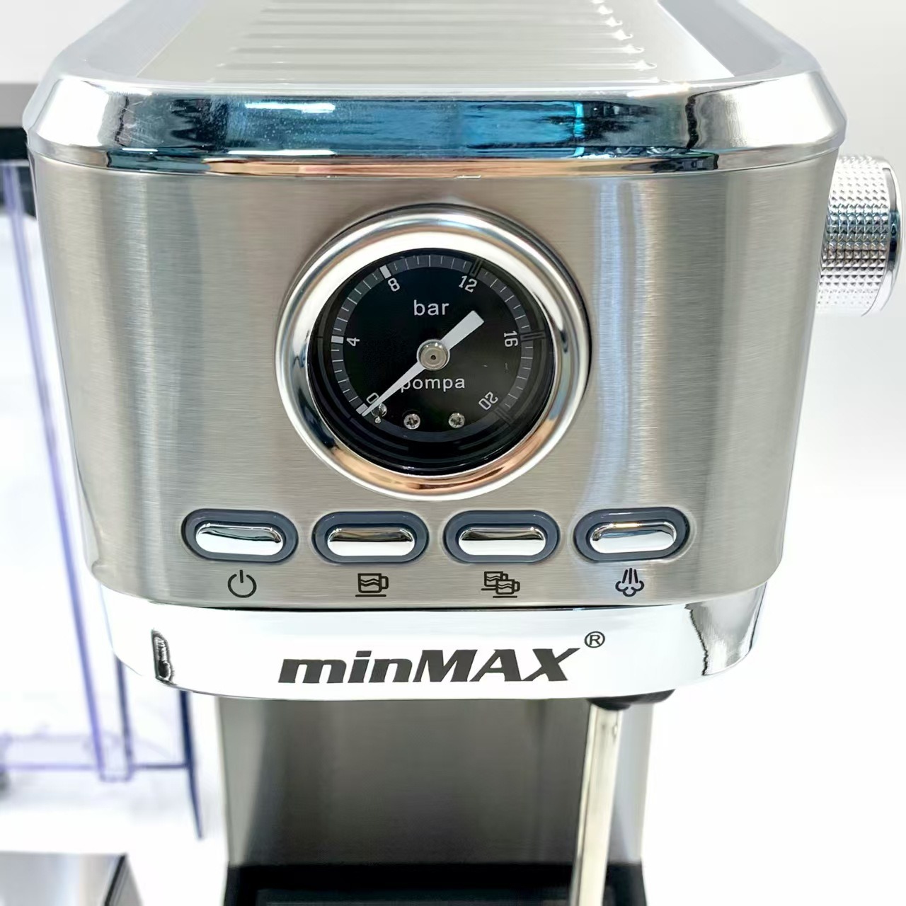 Cross-border foreign trade wholesale household small multi-functional Italian coffee machine, semi-automatic coffee machine, stainless steel 20bar Specification image