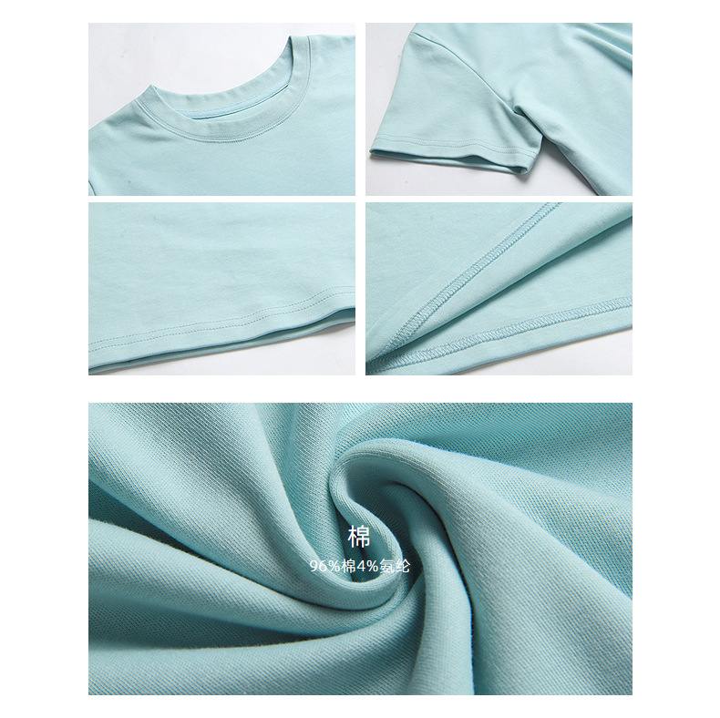 【 Blockbuster B: Super Comfortable Double-collar T-shirt with Upgraded Fabric 】 Spring short-sleeved T-shirt Item Picture