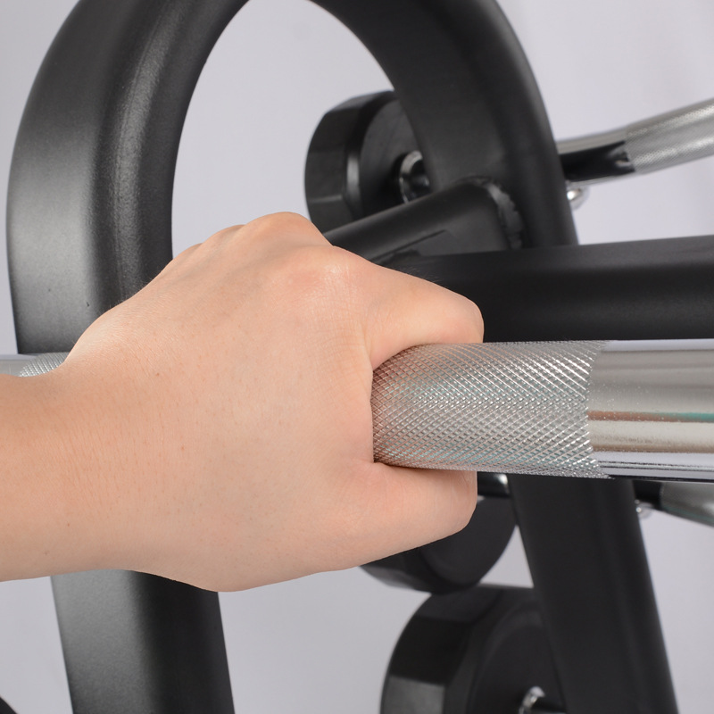 Fixed barbell gym, men's fitness, commercial weightlifting barbell rack, home squat curved bar, rubber-coated barbell set Specification image