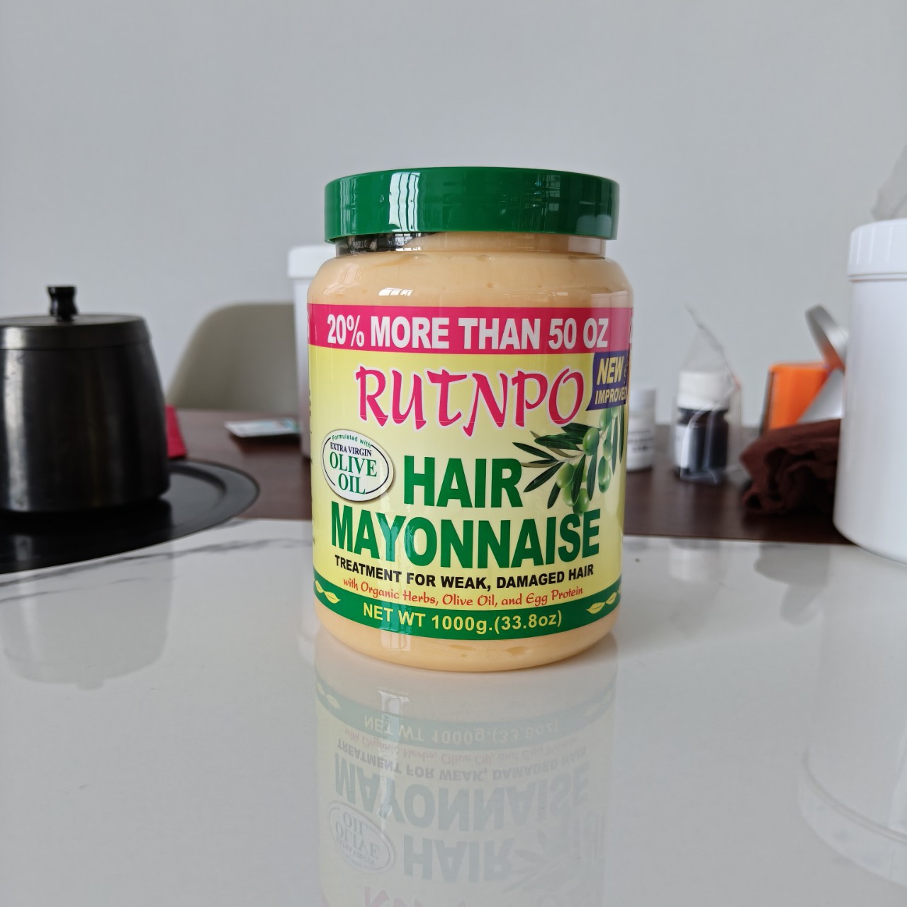 外贸爆款ROUSHUNOliveTreatment柔顺橄榄倒膜发膜焗油膏造护发