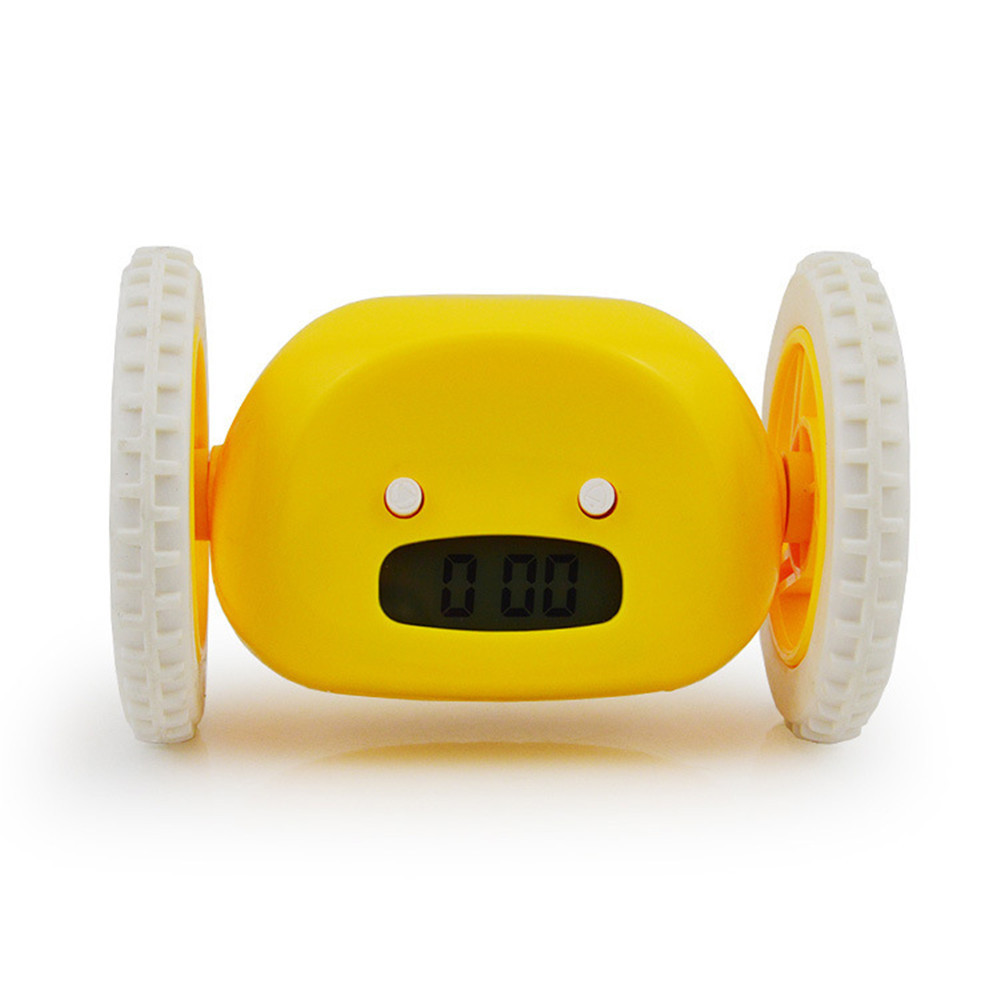 Lazy person alarm clock, running alarm clock, escape and prank alarm clock, children and students who are sleepy, mobile wheels, gift clock, cross-border Item Picture