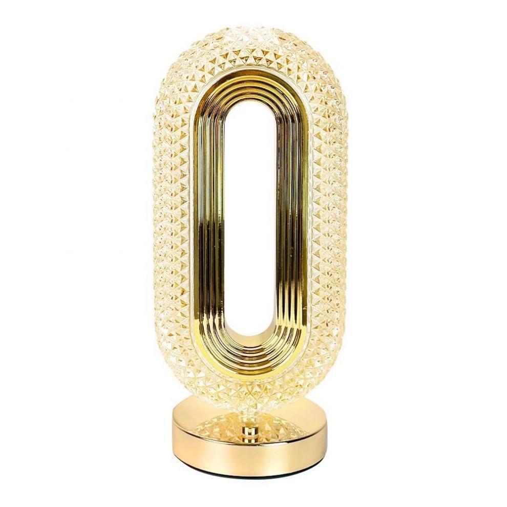 Crystal table lamp, electroplated process, track, European touch, bedroom, bedside, ambient night light, ambient light, bedroom Item Picture