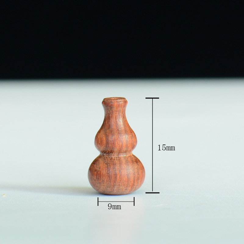 Wholesale of DIY accessories for Buddhist prayer beads, small-leaf red sandalwood and yellow rosewood loose beads, Buddha head and pagoda tail beads, and small gourds Specification image