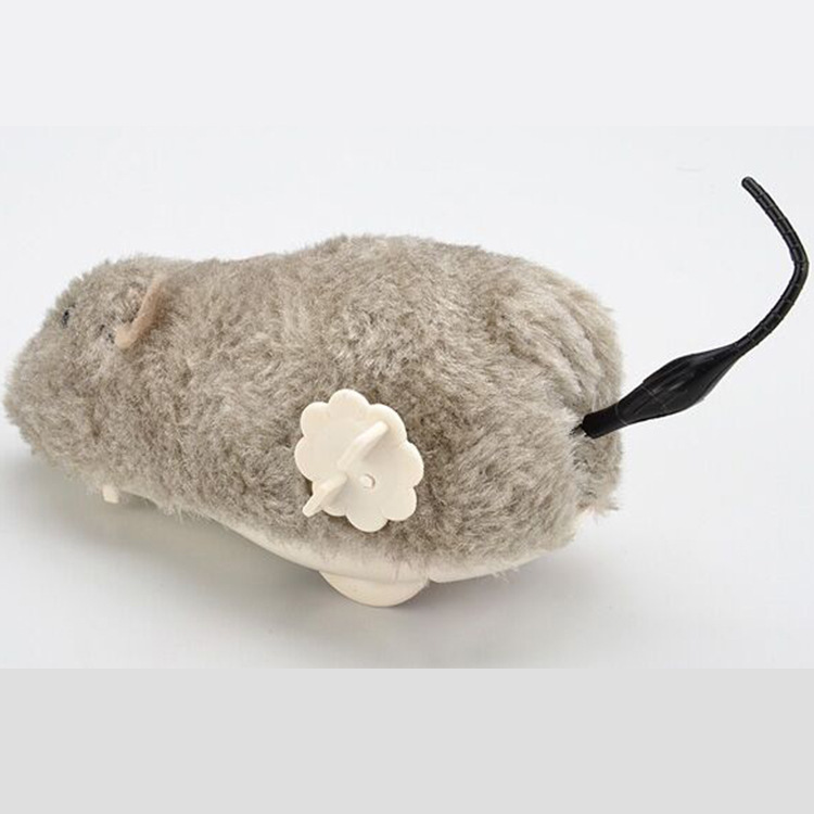 Wholesale of plush simulation mouse pet cat toys, wind-up and wound fun self-entertainment cat toys, pet supplies Specification image