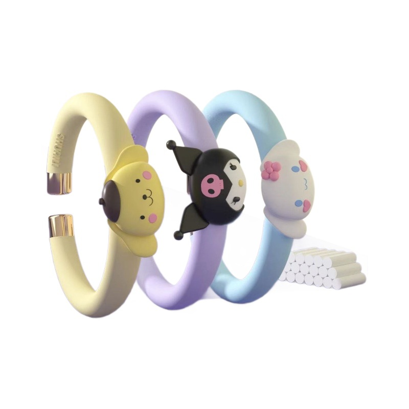 New Sanlio mosquito repellent wristband for infants and children, outdoor portable mosquito repellent wristband, mosquito repellent cartoon wristband Item Picture
