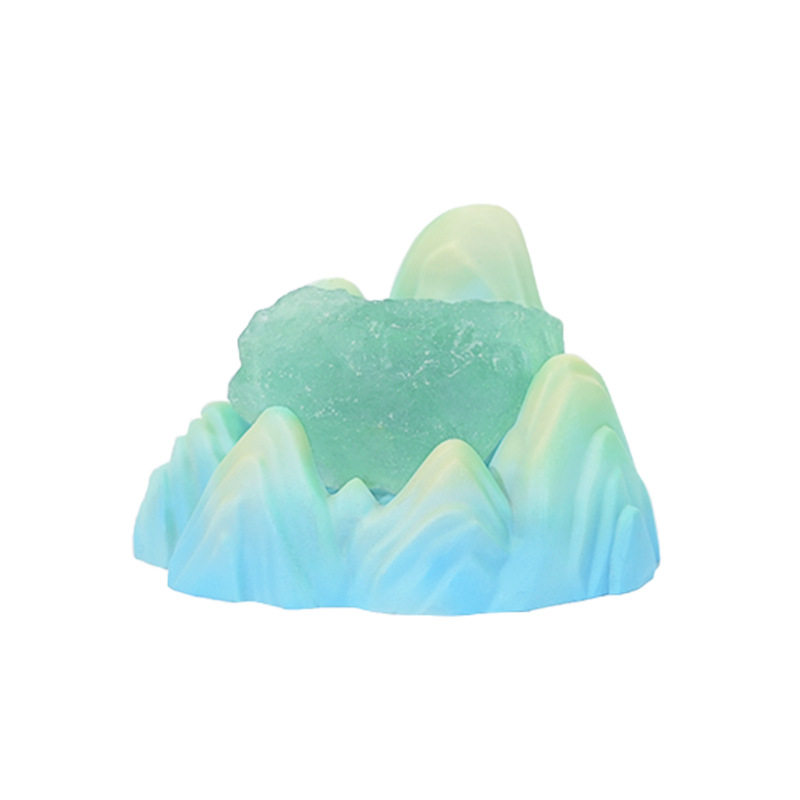 新款山川晶语盲盒公仔手办家居办公室桌面树脂装饰品摆件厂家批发白底实物图