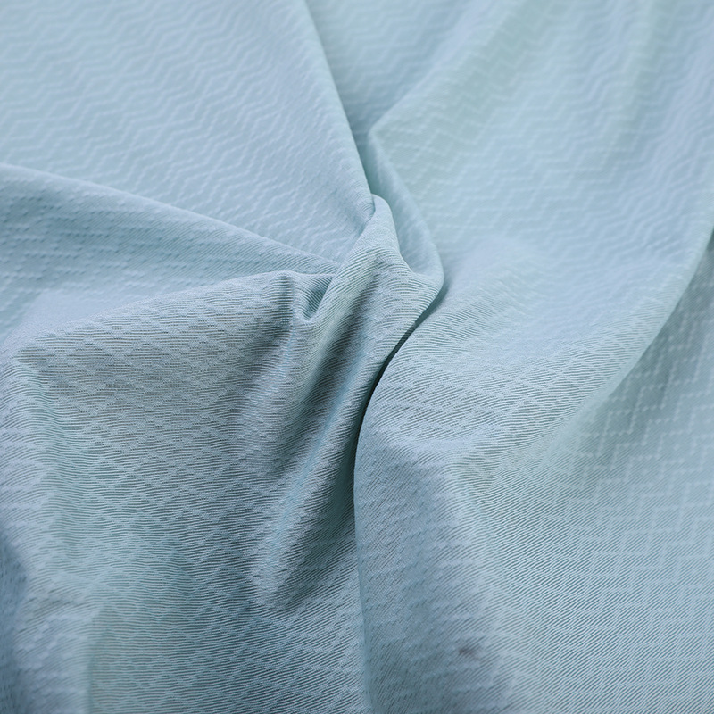 涤纶提小花弹力汗布A类婴童棉质毛布童装T恤运动裤用布现货