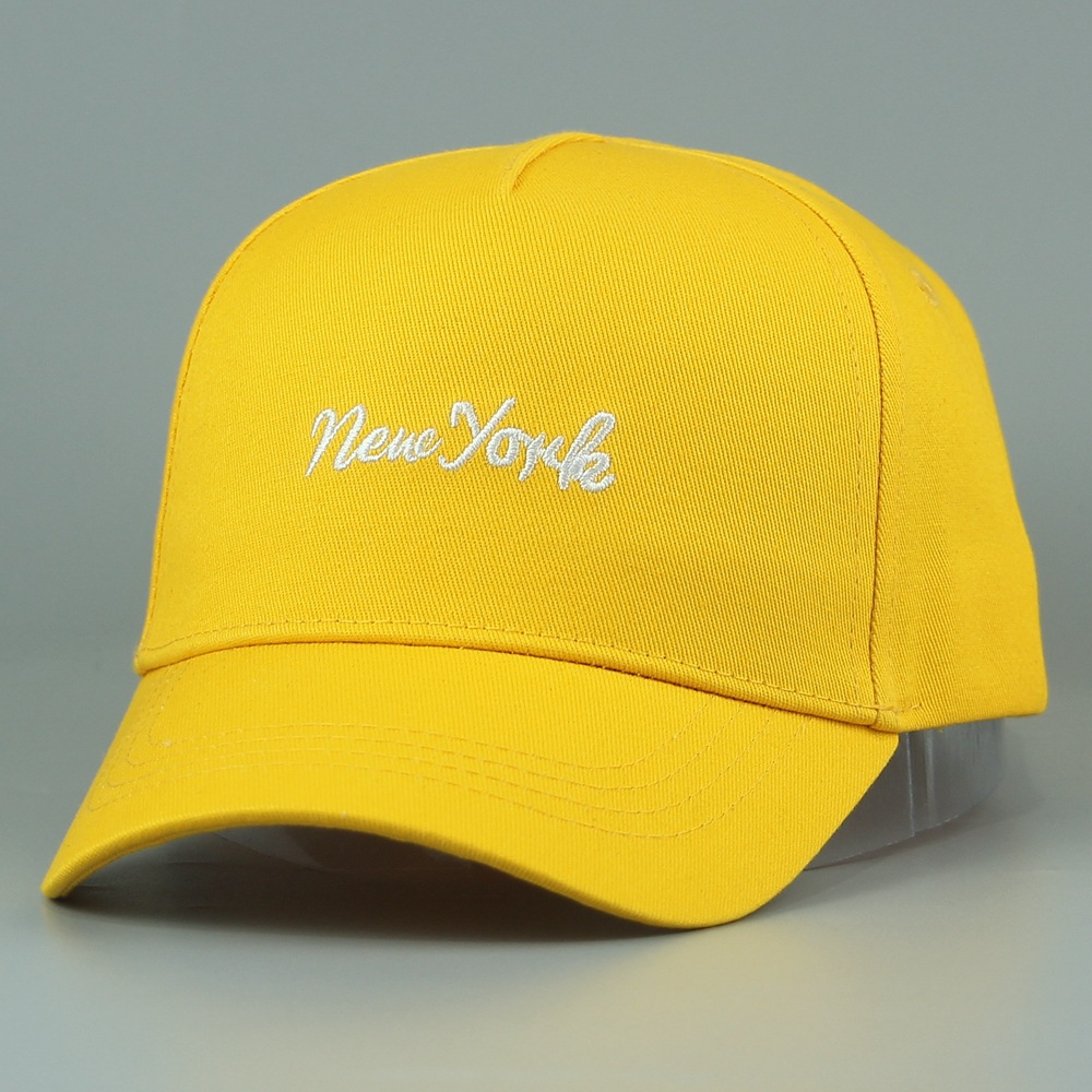 Wholesale children's caps from the cap factory: solid-color cotton embroidered sunshade, cute printed hip-hop caps, spring and summer mesh fabric breathable baseball caps details Picture