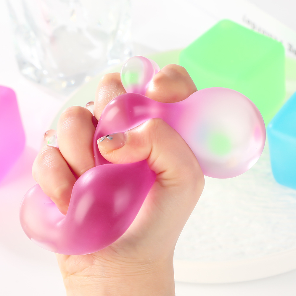 Four-color square kneading fun slow-rebound ice cube stress-relieving toy, a popular maltose release block Specification image