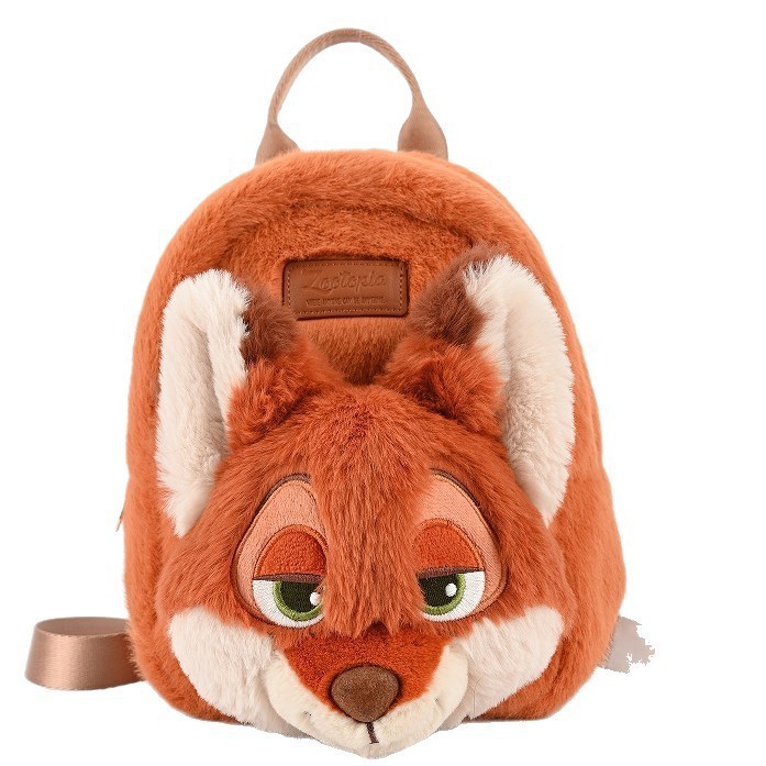 Disney-officially authorized Mickey, Mickey, Zootopia, Judy Fox and Nick plush toy backpack figurines Item Picture