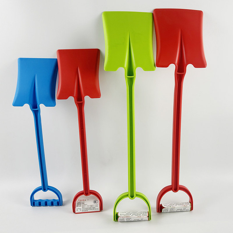 Children's large thickened plastic one-piece beach shovel and snow shovel toy, a tool for babies to dig sand, play with soil and snow by the seaside Specification image