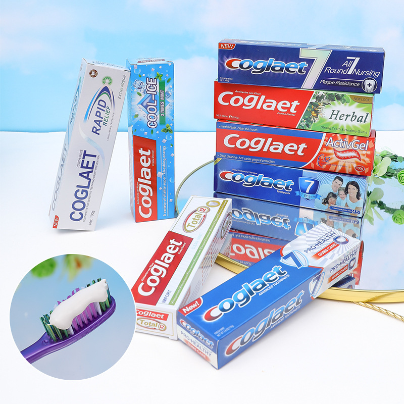 外贸牙膏出口非洲英文全包装亚马逊成人厂家批7效产品图