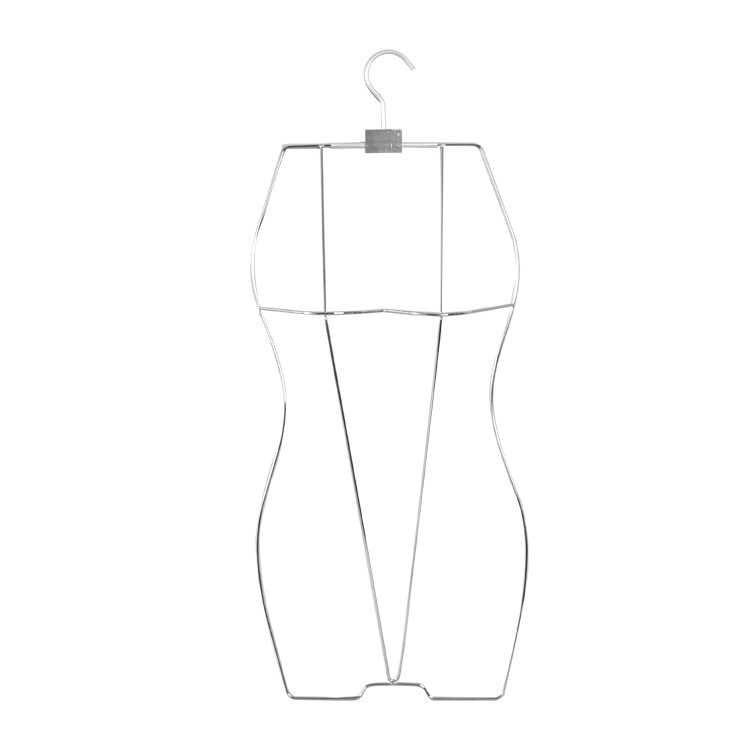 泳衣衣架不锈钢比基尼泳装衣架展示架游泳衣架男女游泳装衣架儿童白底实物图