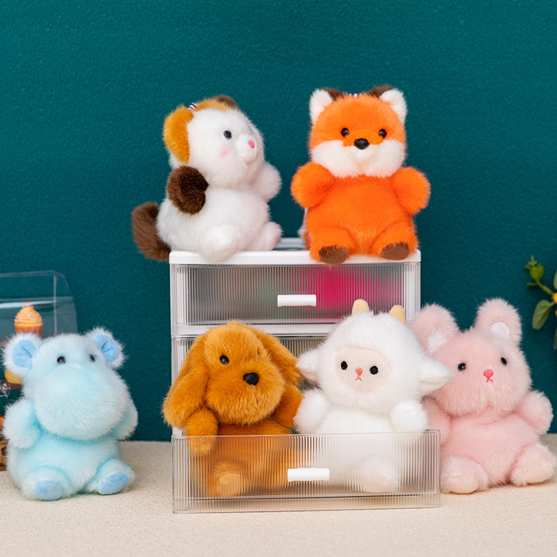 毛绒玩具挂件小豆丁系列迷你玩偶治愈解压公仔潮玩批货包包挂件