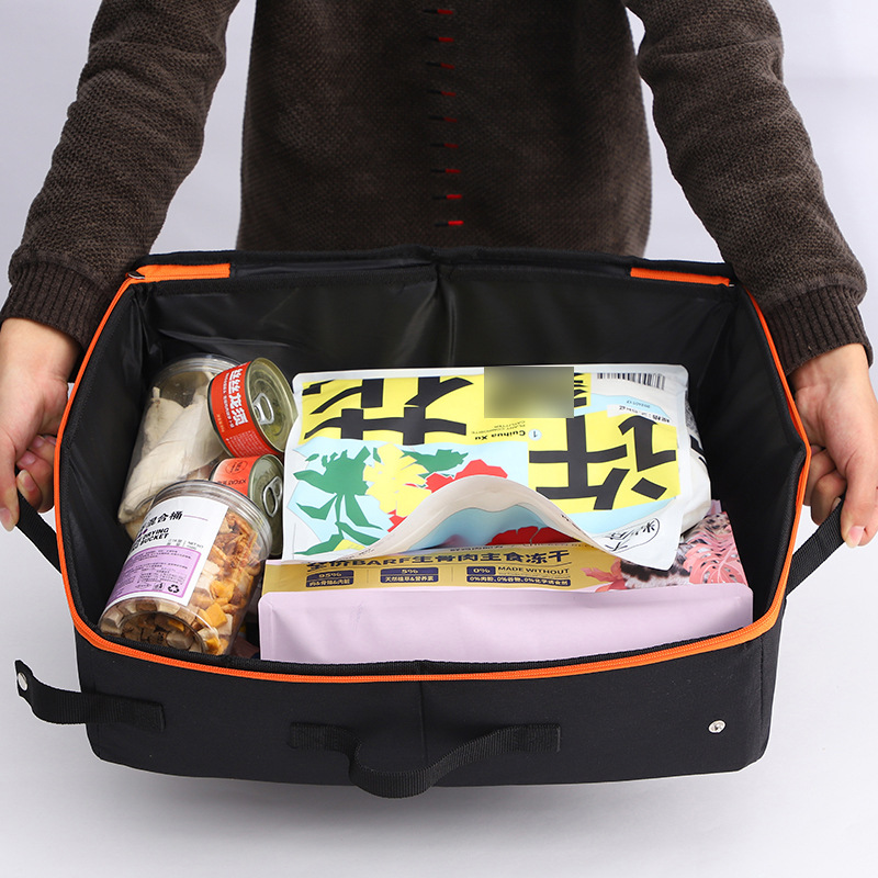 Rongka Pet Cross-border Waterproof foldable Travel Cat Toilet, Portable mobile Cat Litter box, large capacity, simple and portable cat litter box details Picture