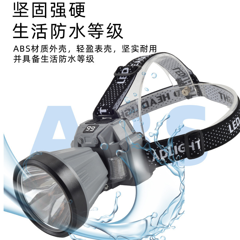 Cross-border multi-functional high-intensity headlamp Type-c charging sensor headlamp with detachable battery for night users details Picture