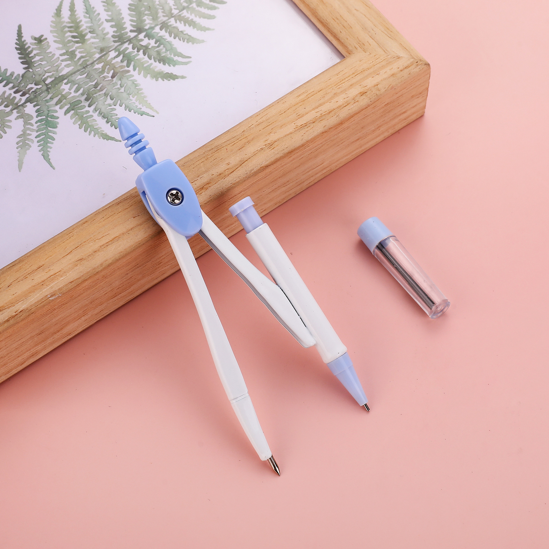 Wholesale of Pioneer 3087 Two-piece Compass Set for student metal alloy compass geometry examination drawing Specification image