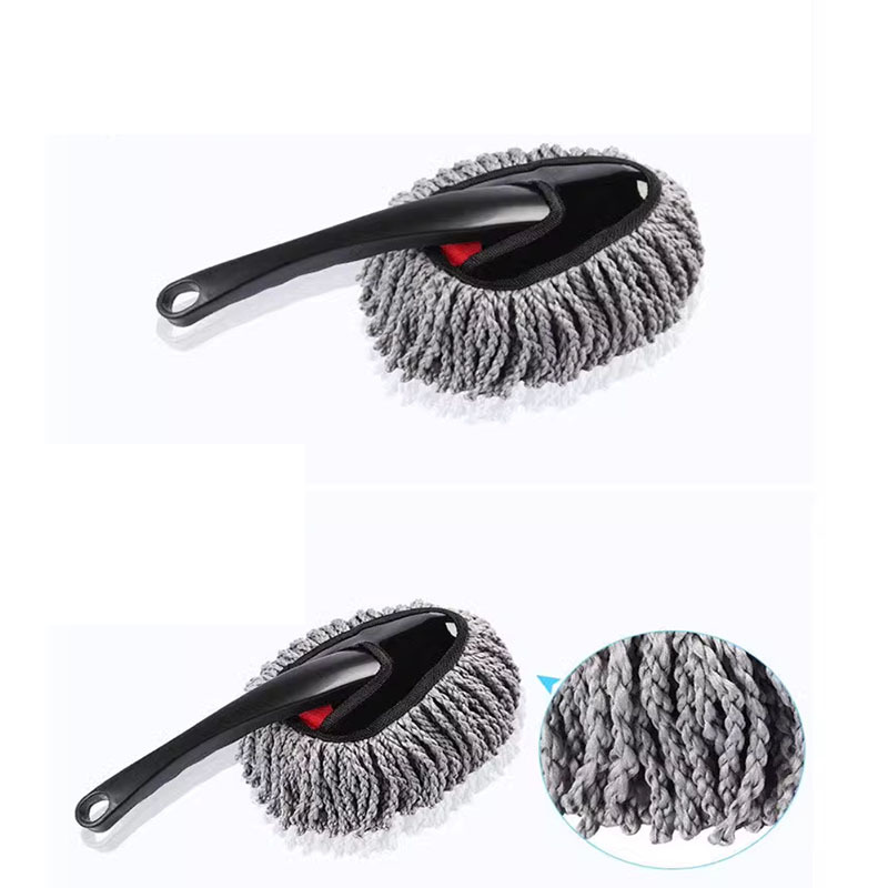 Multi-functional small wax mop, car mop, dust duster, car wash brush, soft-bristled car dust sweeping and car washing cleaning products Application Scenario