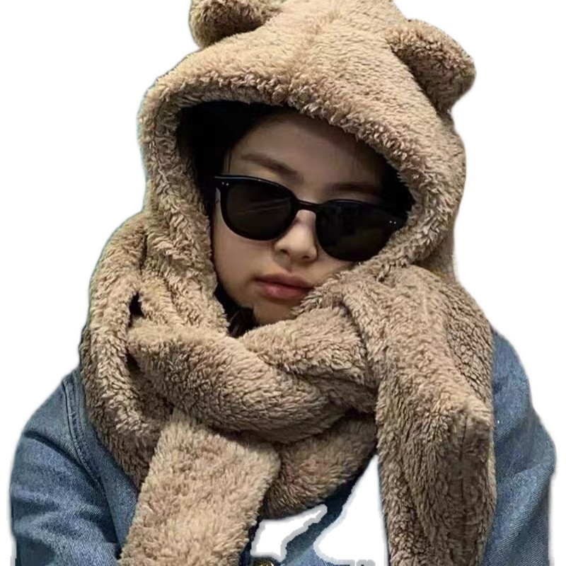 手套帽子围巾/围巾帽子三件套/手套围脖帽子/手套/帽子围巾手套套装白底实物图