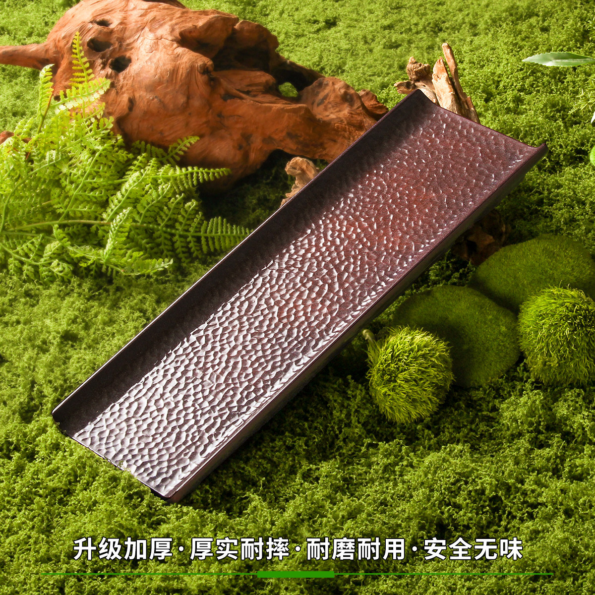 Melamine tableware plates, commercial rectangular barbecue and grilled meat plates, mountain style hot pot restaurant hot pot meat plates Application Scenario