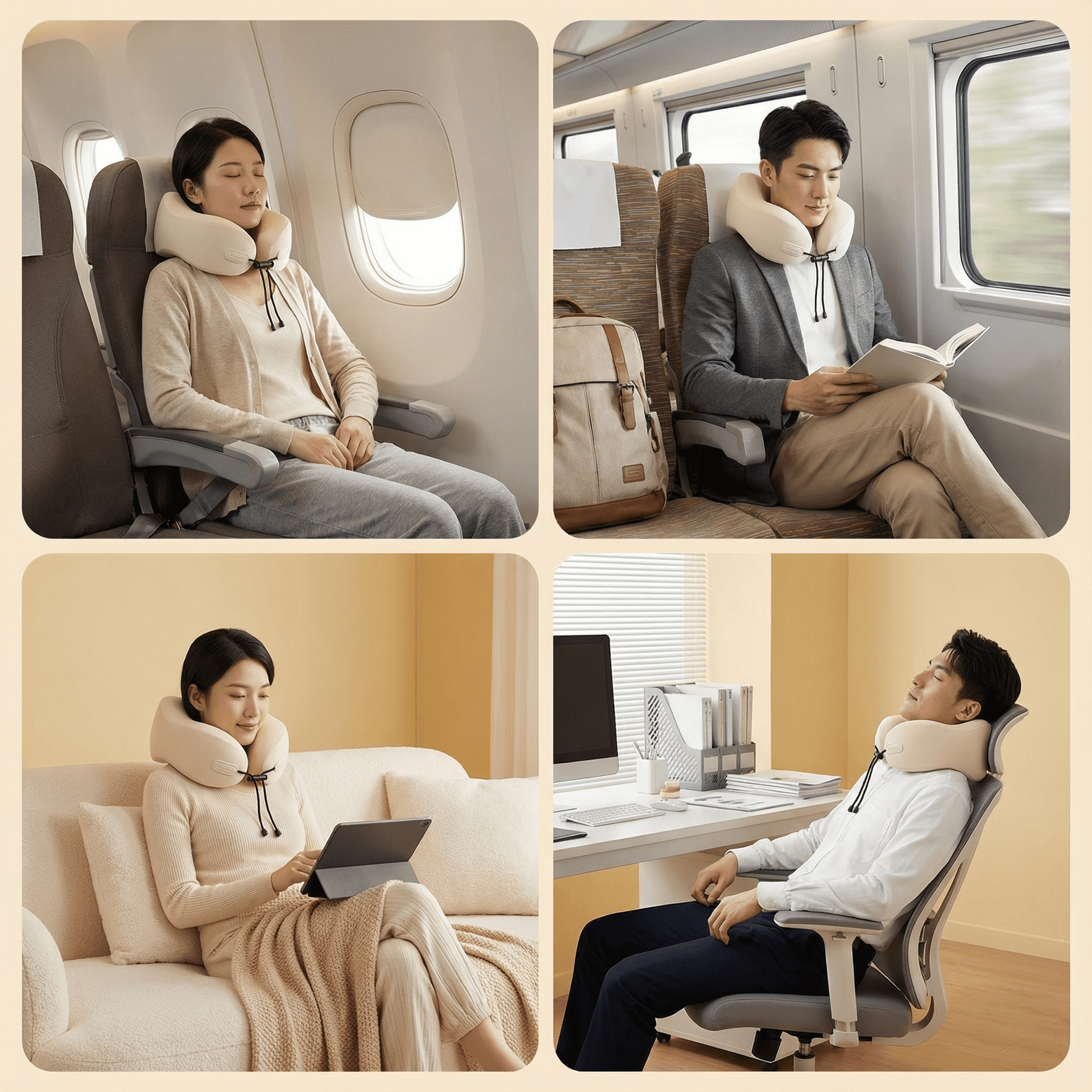 u型枕飞机旅行颈枕午睡护颈枕记忆棉便携u型枕u形枕头 details Picture