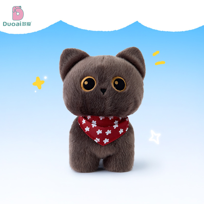 "Love the genuine soft and cute three-flower plush doll as a birthday gift for your girlfriend and best friend. Cat doll desktop decoration. details Picture
