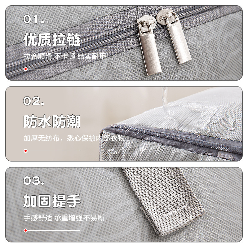 Thick, waterproof, moisture-proof, large-capacity luggage bags for packing and moving, foldable storage bags for quilts and clothes, boxes, baskets and crates Application Scenario