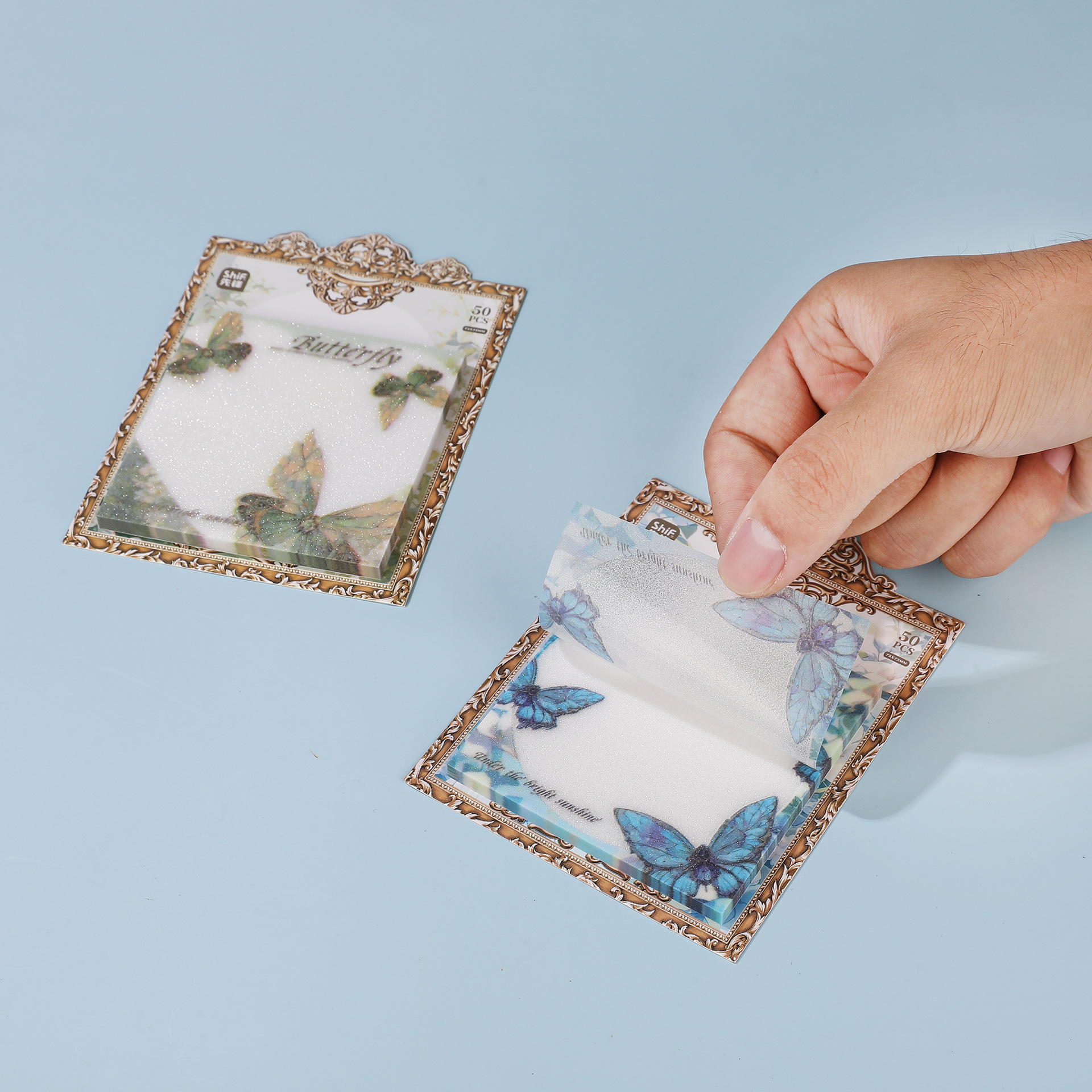 Pioneer 8687 Flash Print Sticker Card Sticky Note 3*3*50 pages N times Sticker can be used to write study notes, comments and diaries details Picture