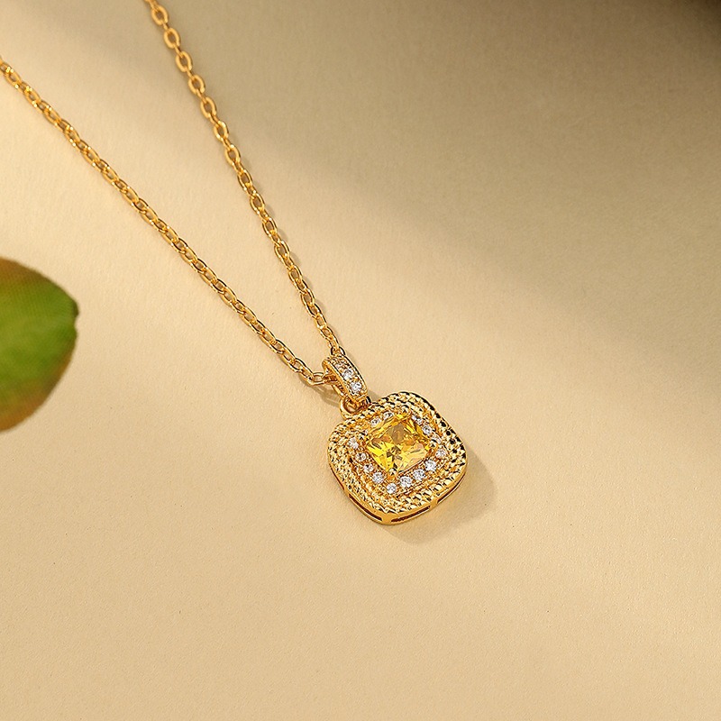 项链/珍珠项链/不锈钢项链/首饰/沙金细节图