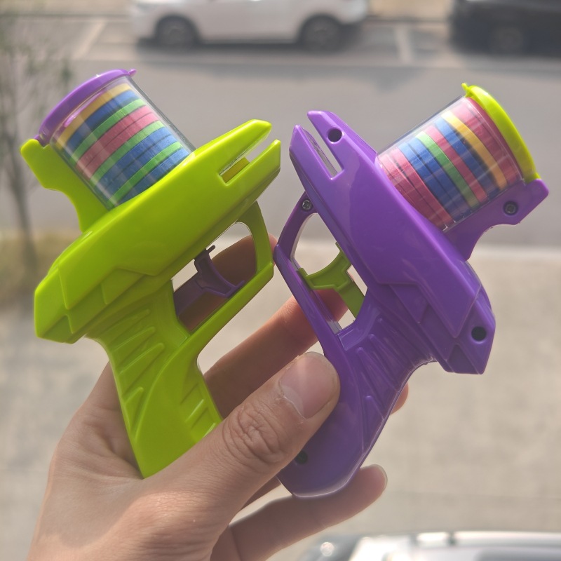 Creative flying saucer, Internet celebrity, fire gun, stress-relieving mini toy model, soft projectile, shot at the school gate, street stall launcher details Picture
