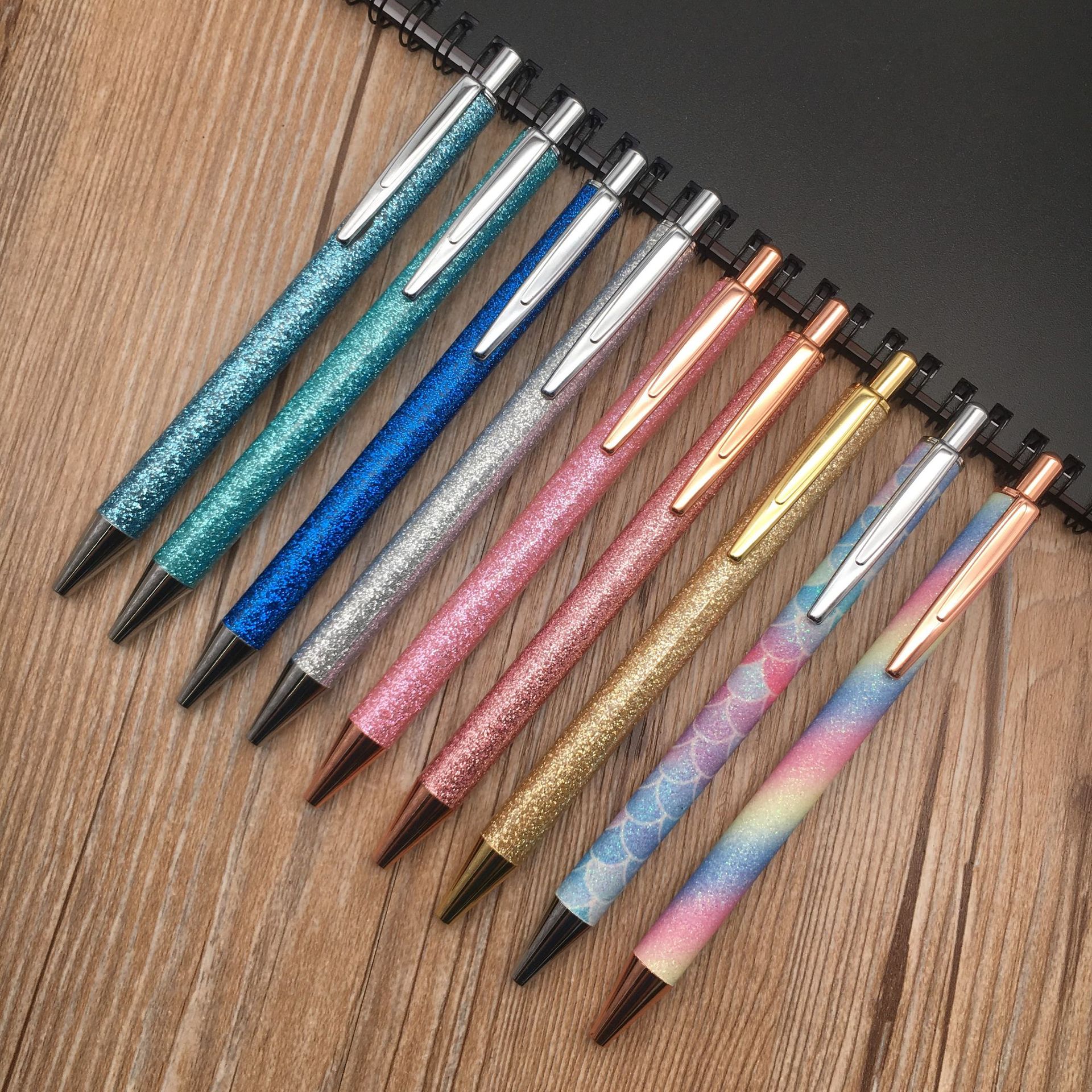 Copper all-metal ballpoint pens, press cover pens, advertising pens, gift pens, metal pens in stock details Picture