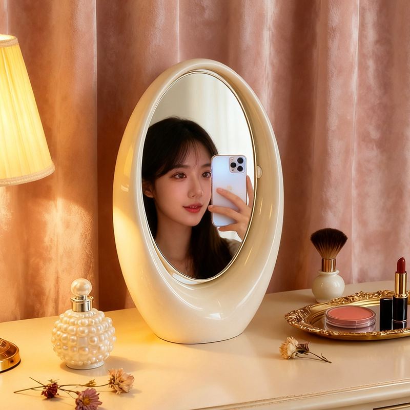 折叠化妆镜/化妆镜跨境/化妆镜/面包镜/镜子产品图