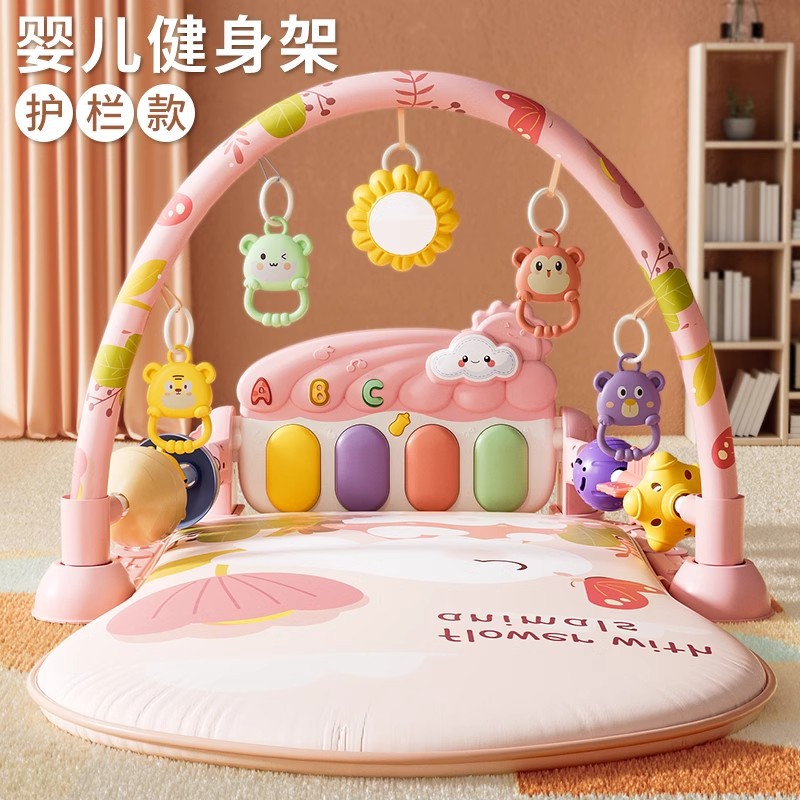 TinkerTot跨境脚踏钢琴新生婴儿健身架器宝宝男女孩音乐玩具0-1岁3-6个月12