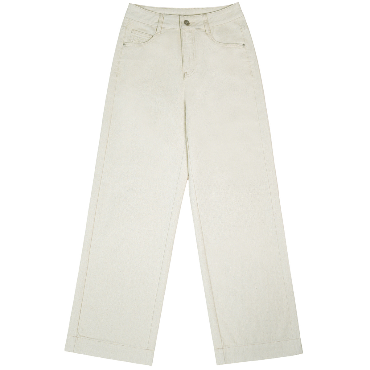 Factory direct sales of new design-sense pocket embroidered gold-threaded jeans and floor-length pants for women, fashionable wholesale Item Picture