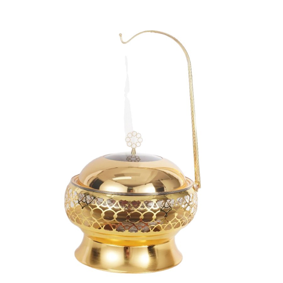 不锈钢自助餐加热炉酒精炉保温餐炉酒店餐厅豪华花边炉布菲炉8L