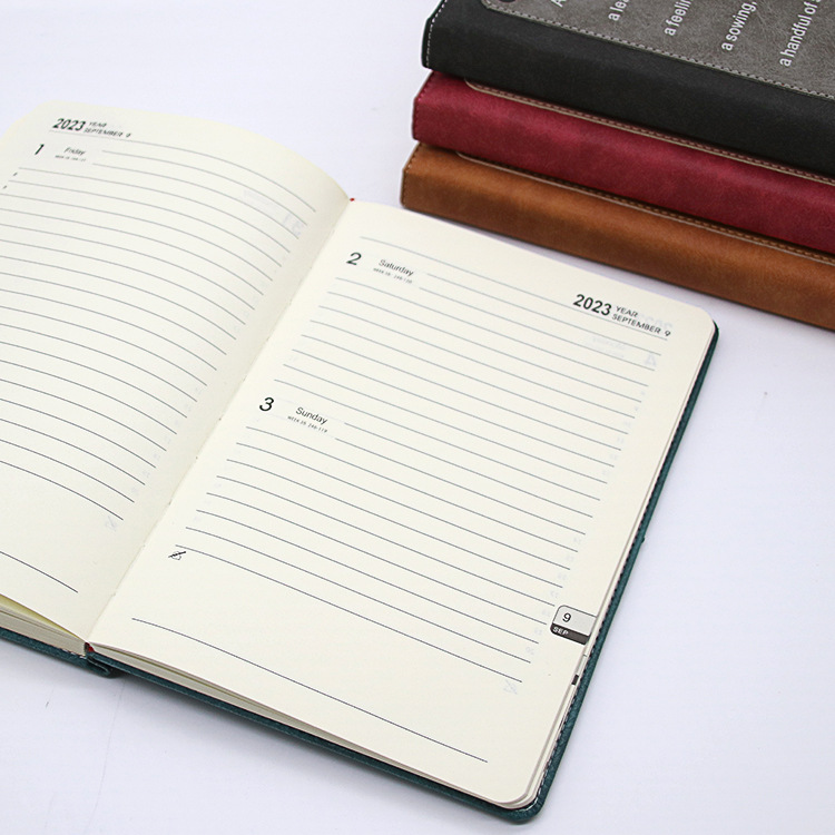 2023 Yalong Cross-border New Pattern Agenda A5 PU Cover Leather Notebook, Notepad Soft Leather Stationery Notes Specification image