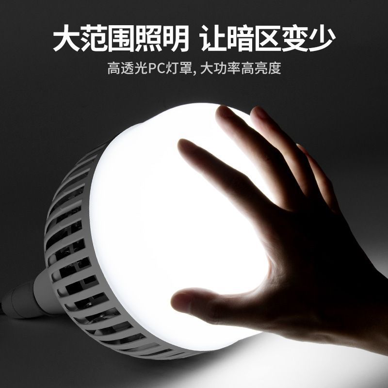 led bulb screw fin ultra-bright and strong light E27 screw bulb durable high-brightness lighting lamp for factory workshop, original Application Scenario