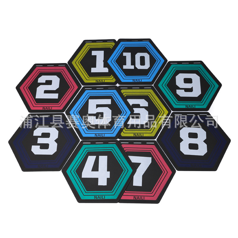Colored hexagonal digital landmark pad circular timer ST-34 Chinese chess clock mechanical stopwatch multi-functional sports timer
