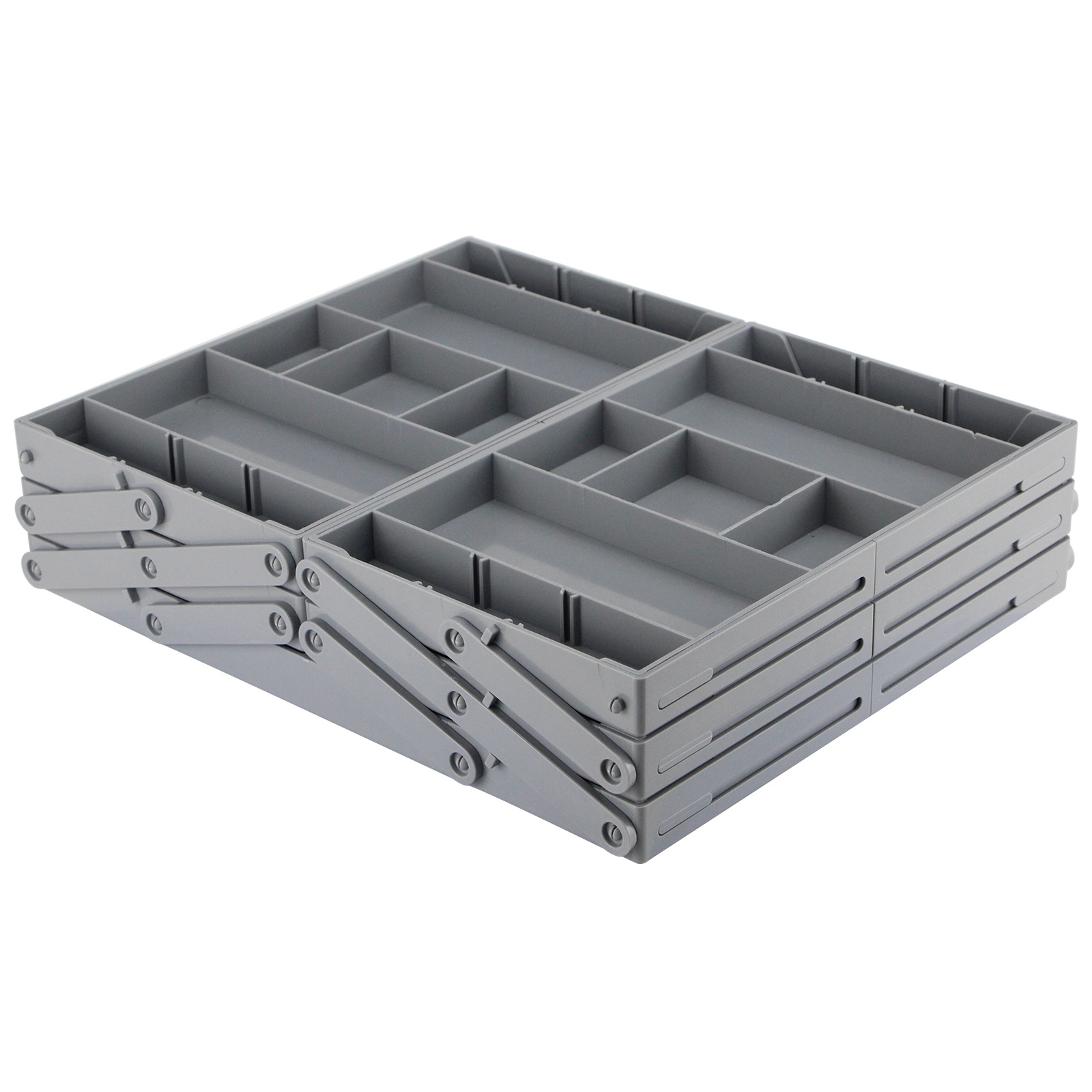 Foldable kitchen storage box, dressing table, jewelry and cosmetics drawer organizer Application Scenario