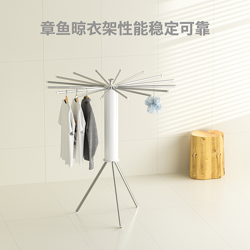 晾衣架/一架多夹/不锈钢晾晒衣架/折叠桌椅/落地可推晾衣架产品图
