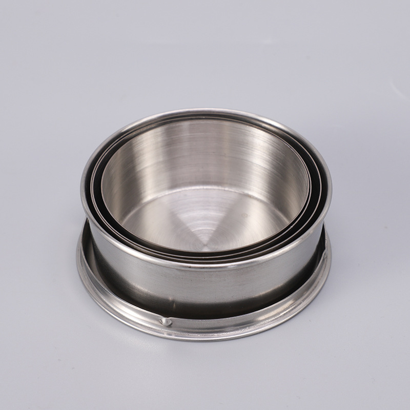 Stainless steel folding telescopic cup, portable small wine glass for outdoor travel, gift water cup, metal wine glass Specification image